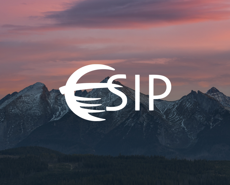 ESIP logo against mountains