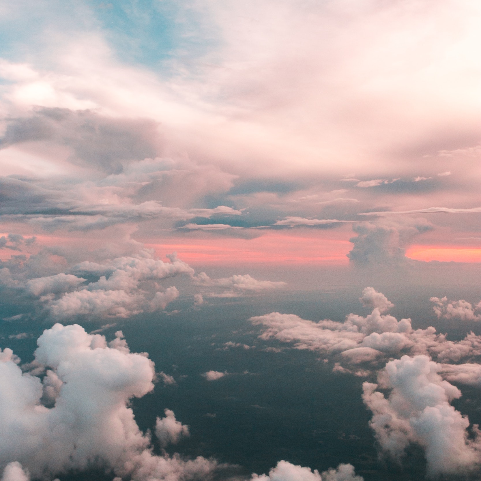 clouds over an ocean