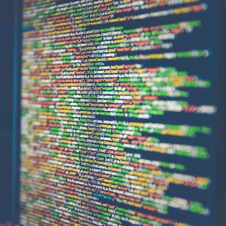 data on a computer screen