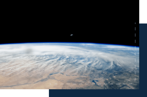 View of earth from ISS