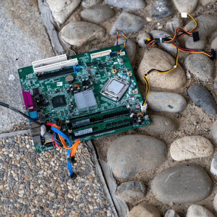 motherboard on a stone ground - Technical Community Manager