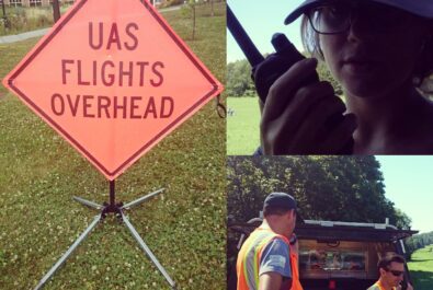 collage of street workers and street signs