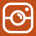 Logo for instagram on dark orange background