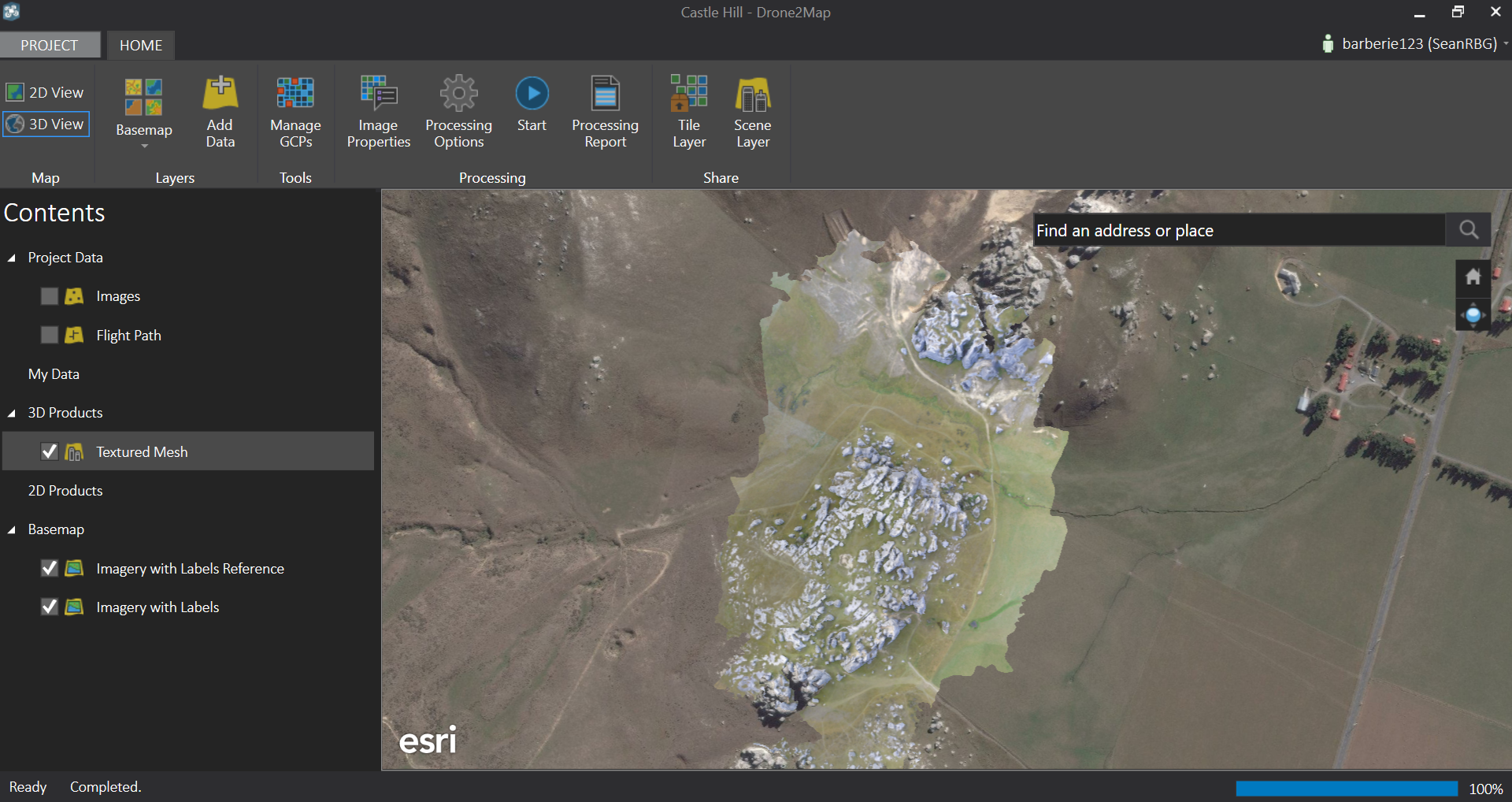 esri drone2map with basemap