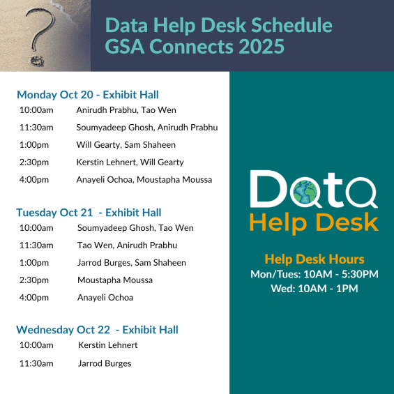 Graphic with the schedule info for the DHD at GSA 2025