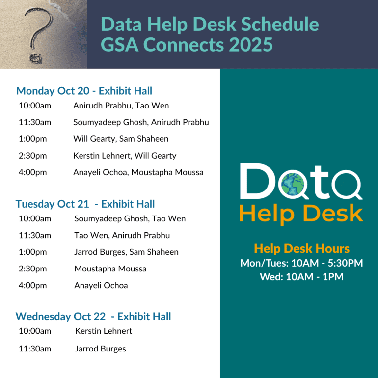 Graphic with the schedule info for the DHD at GSA 2025